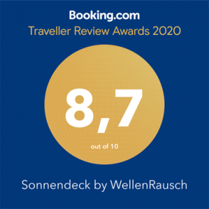 Booking.com Traveller Review Award 2020 Sonnendeck